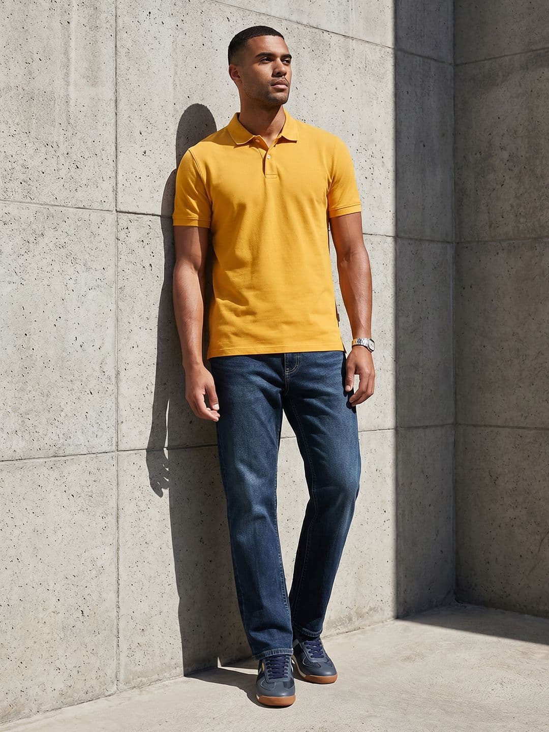 The Roadster Life Co. Polo Collar Pure Cotton T-shirt - view 1