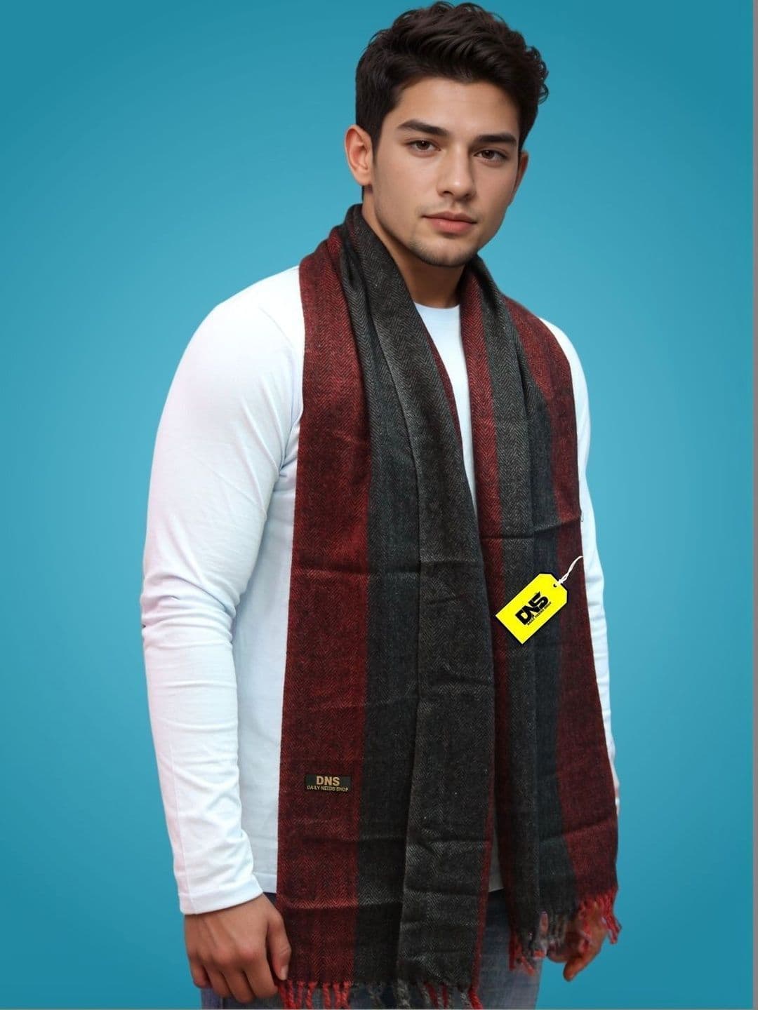Daily Needs Shop Men Striped Merino Wool Mufflers - view 1