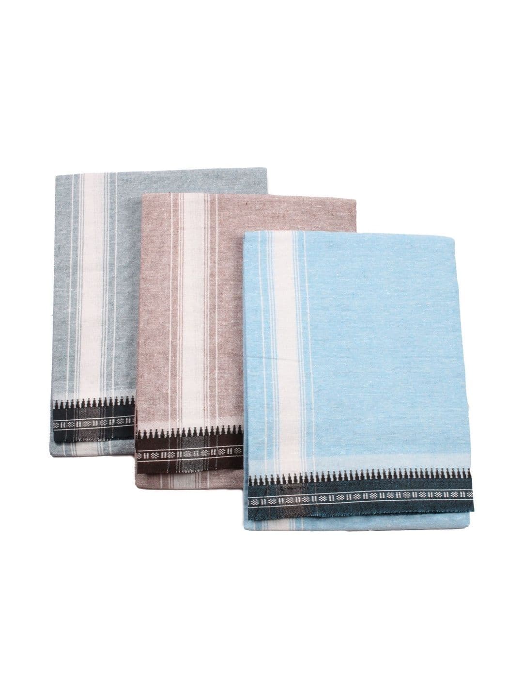 Sharan Elegance Men Striped Cotton Dhoti Dhotis - view 1