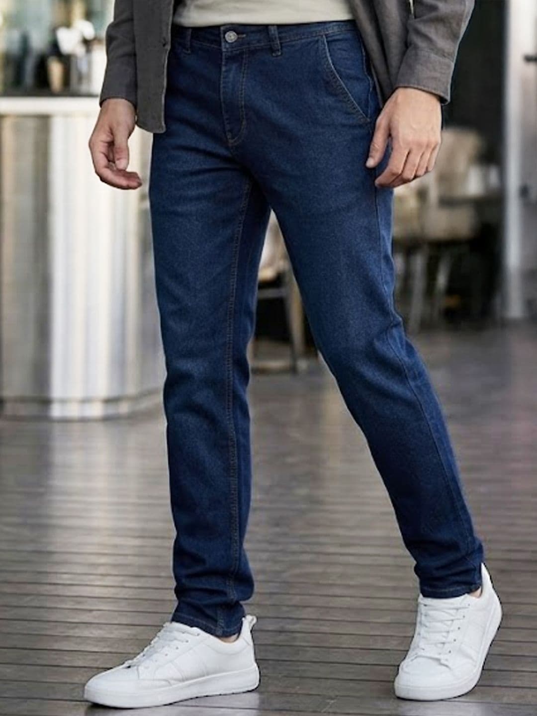 Urbano Fashion Men Blue Slim Fit Stretchable Jeans - view 1