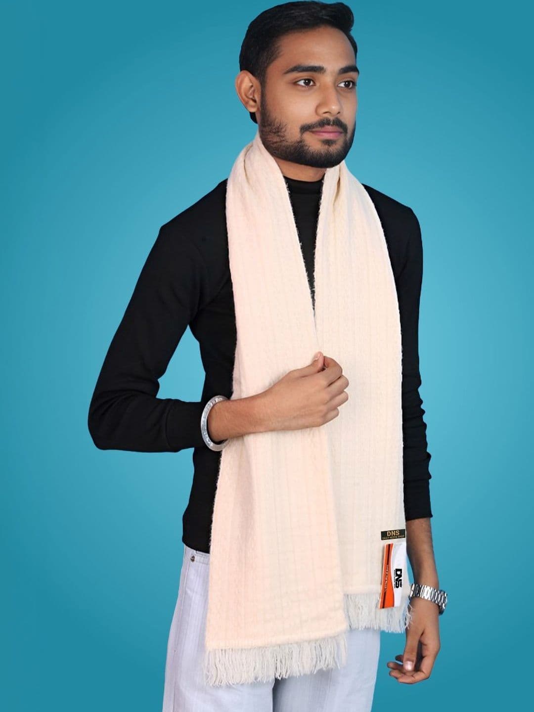 Daily Needs Shop Men Ribbed Merino Wool Mufflers - view 1