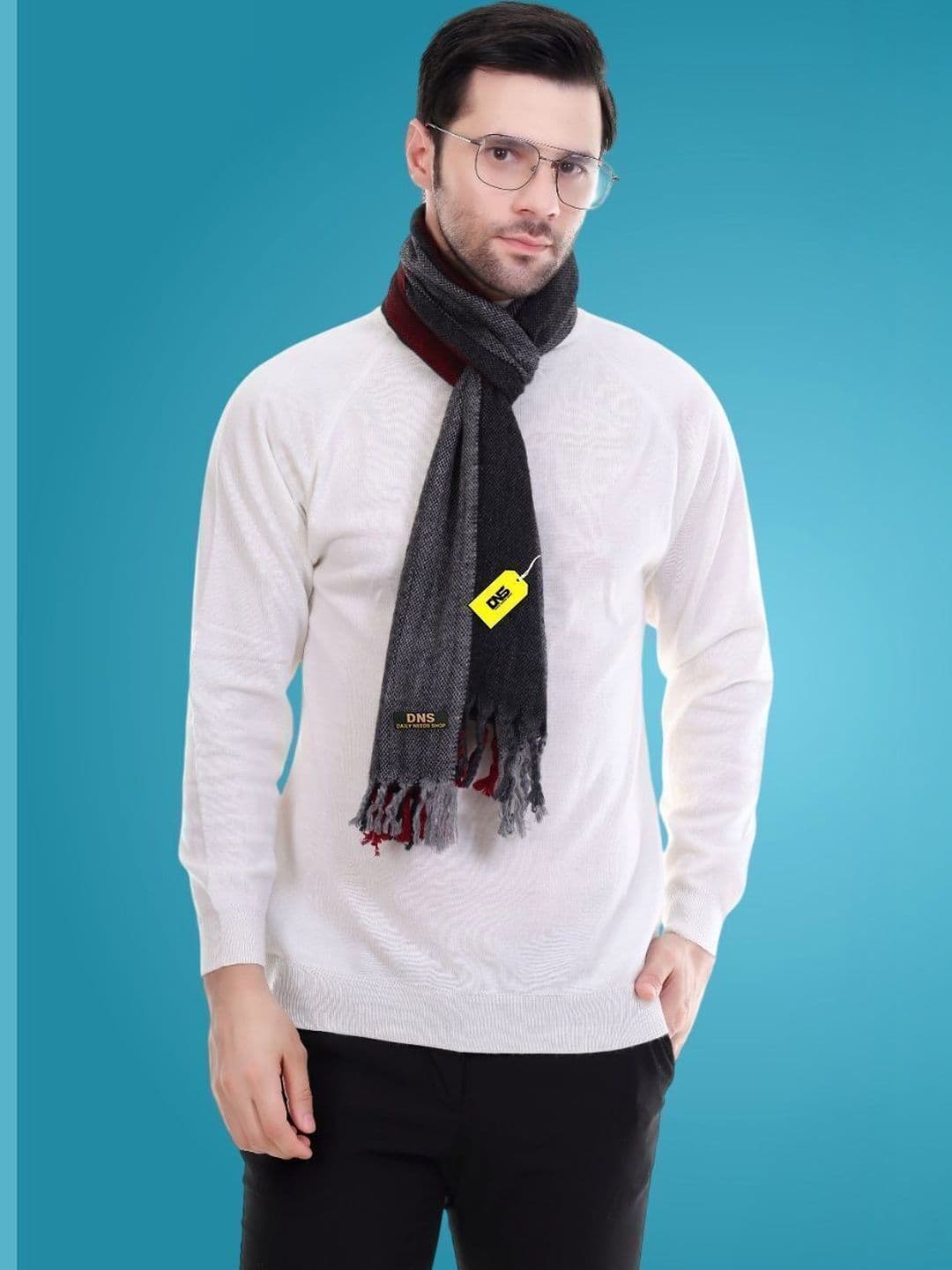 Daily Needs Shop Men Striped Merino Wool Mufflers - view 1