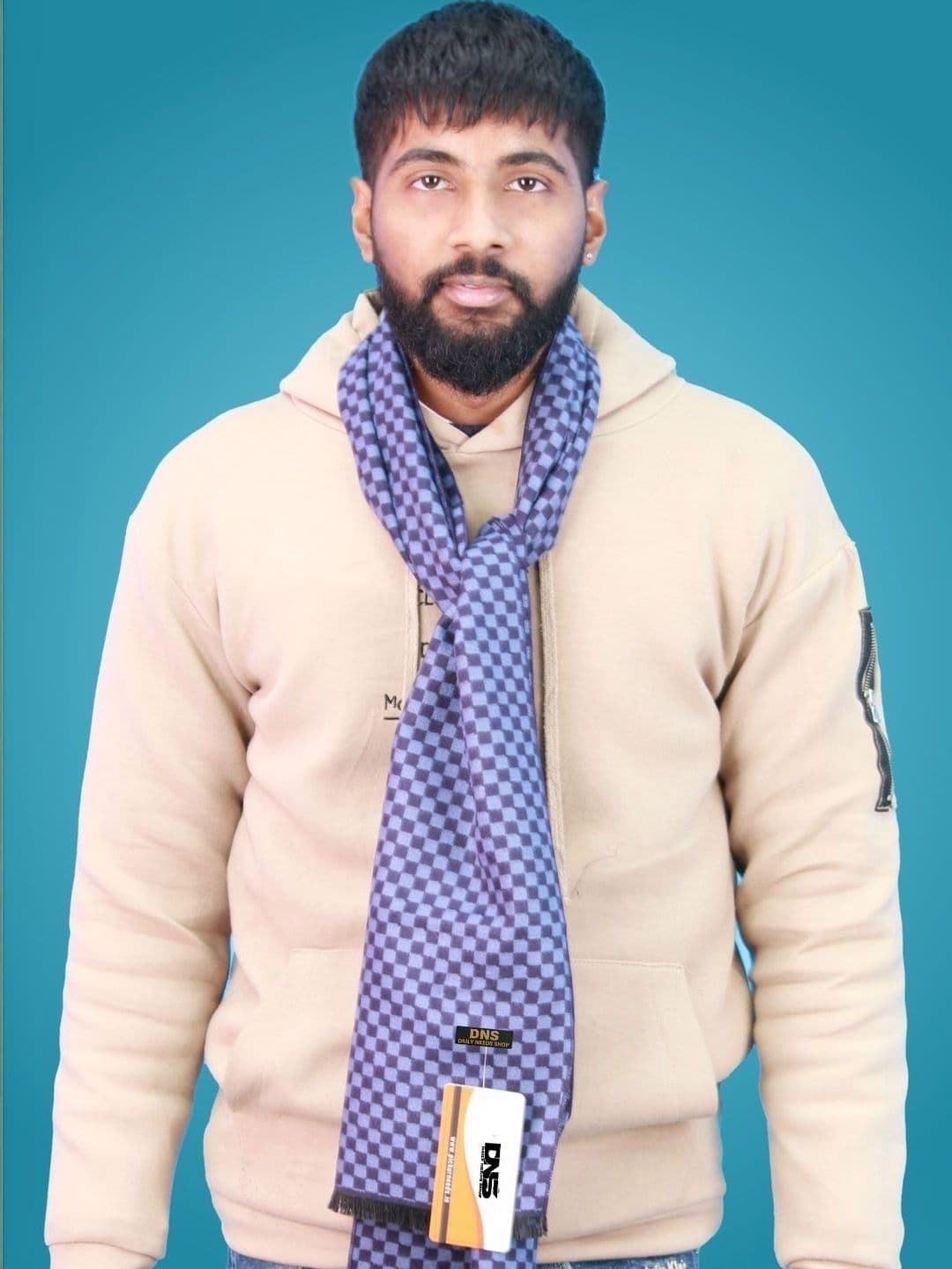 Daily Needs Shop Men Checked Merino Wool Mufflers - view 1