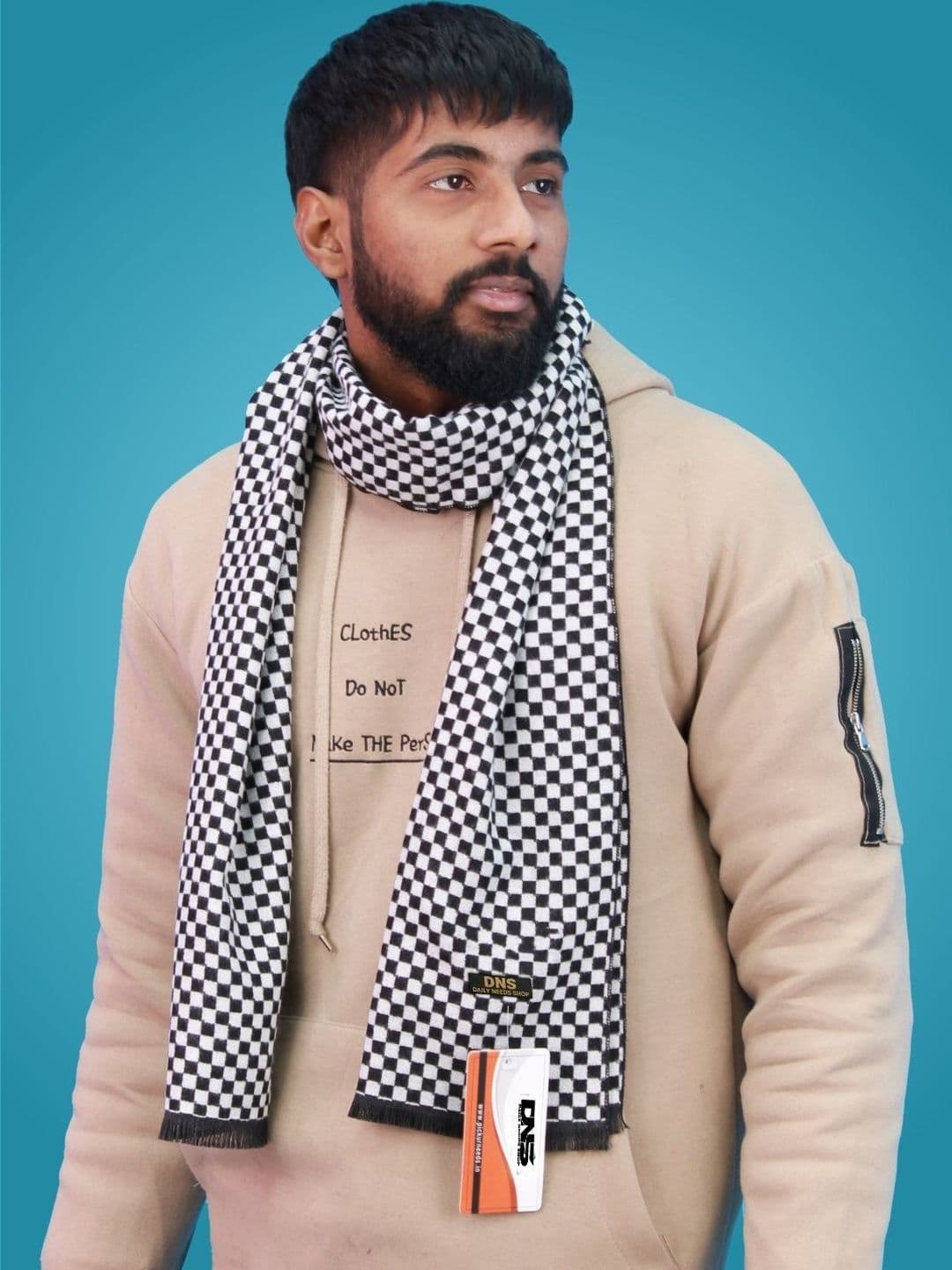 Daily Needs Shop Men Checked Merino Wool Mufflers - view 1