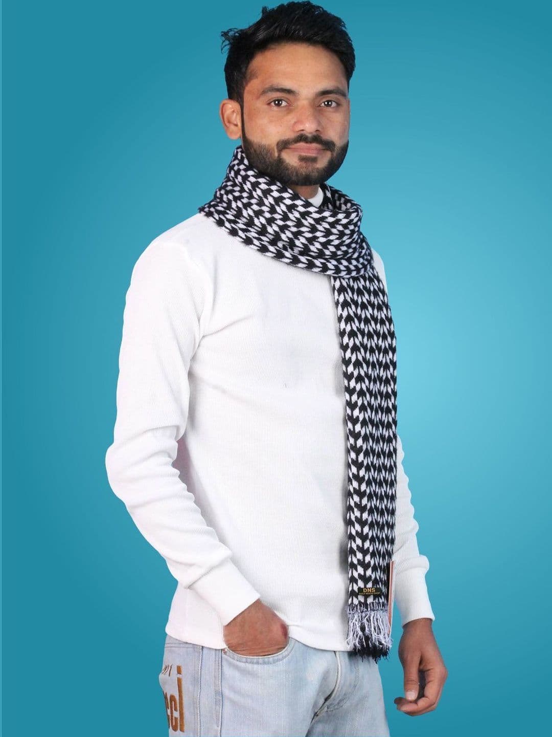 Daily Needs Shop Men Patterned Merino Wool Mufflers - view 1