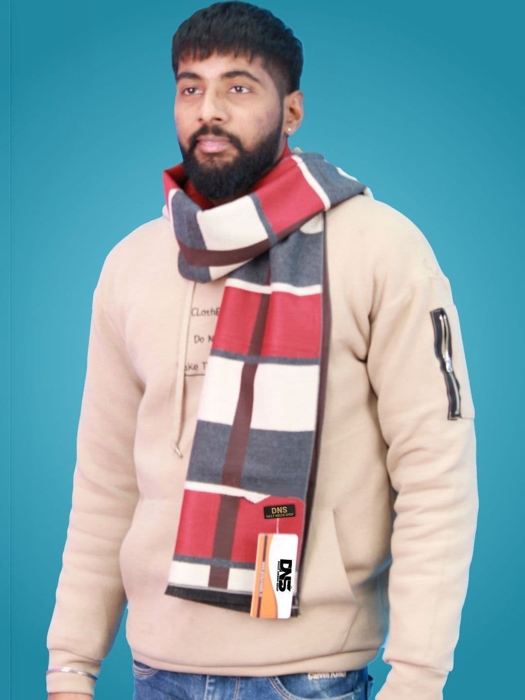Daily Needs Shop Men Checked Merino Wool Mufflers - view 1
