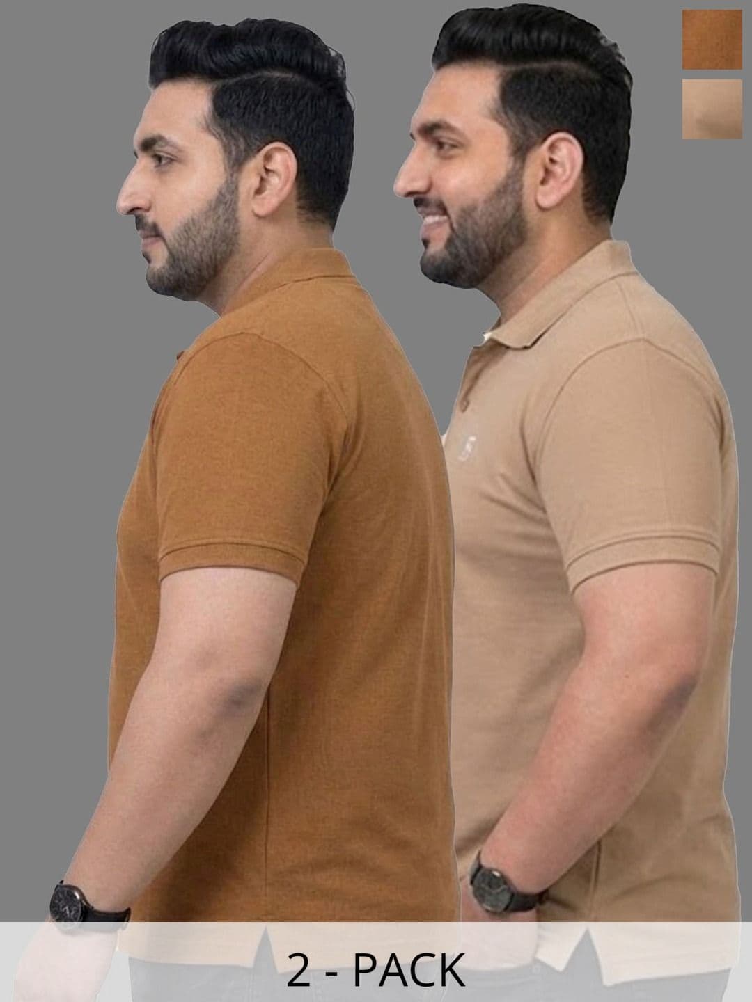 GEE 5 Men 2 Polo Collar T-shirt - view 1