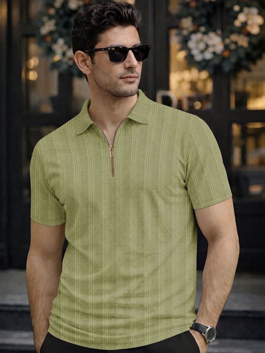 CHROVEL Men Polo Collar T-shirt - view 1