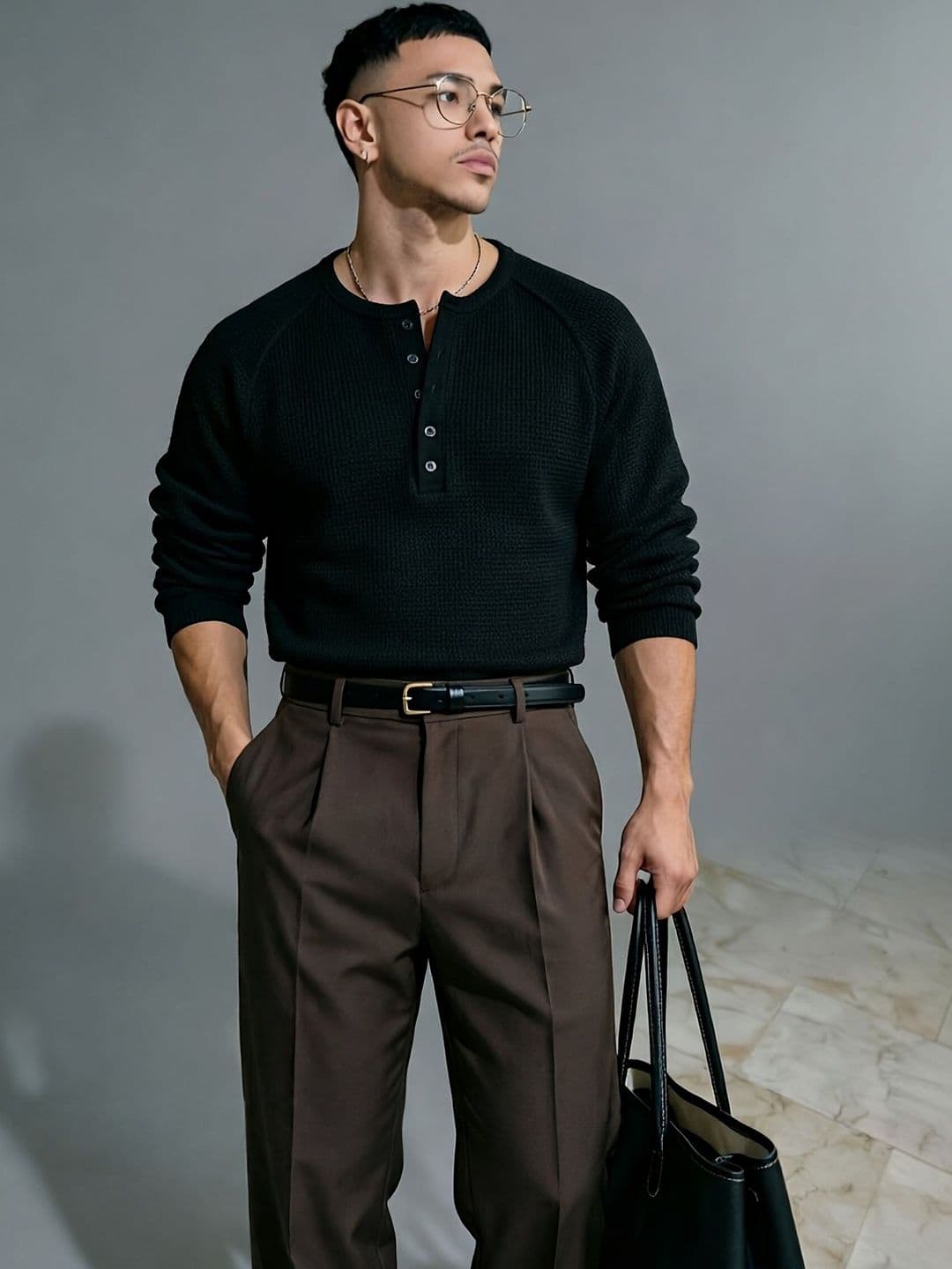 Imsa Moda Men Henley Neck T-shirt - view 1
