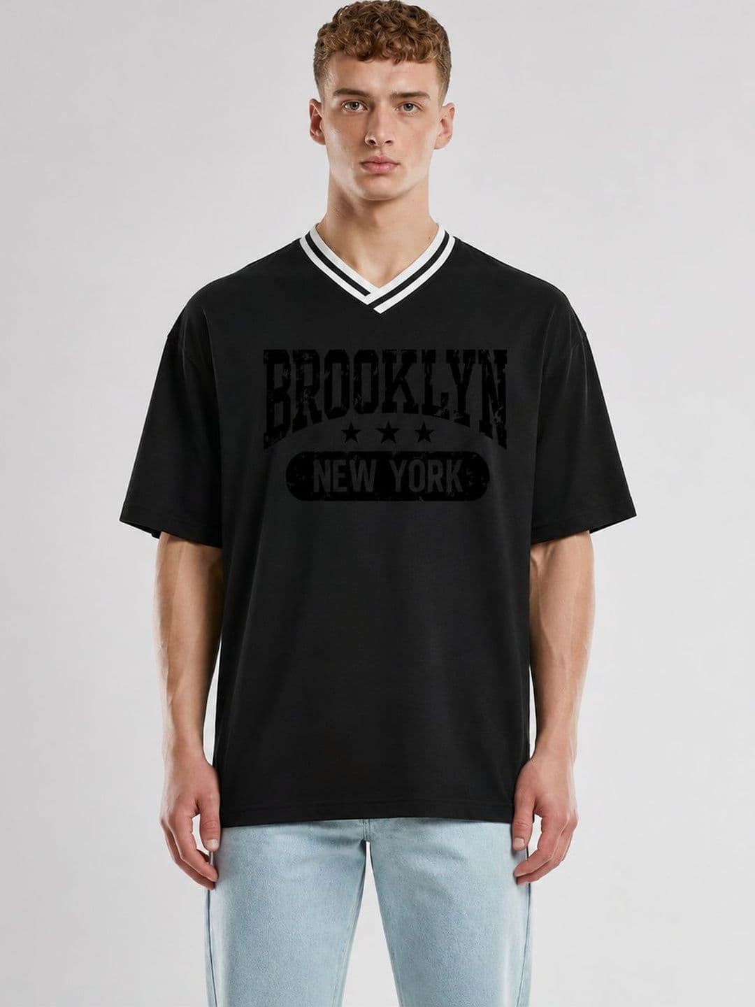 YUTA Men Brooklyn Jersey Black Tshirt - view 1