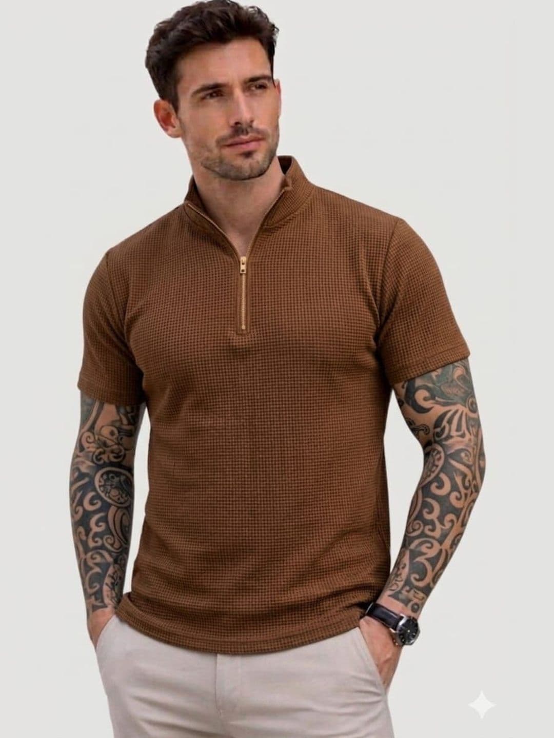 Sutjena Men High Neck T-shirt - view 1