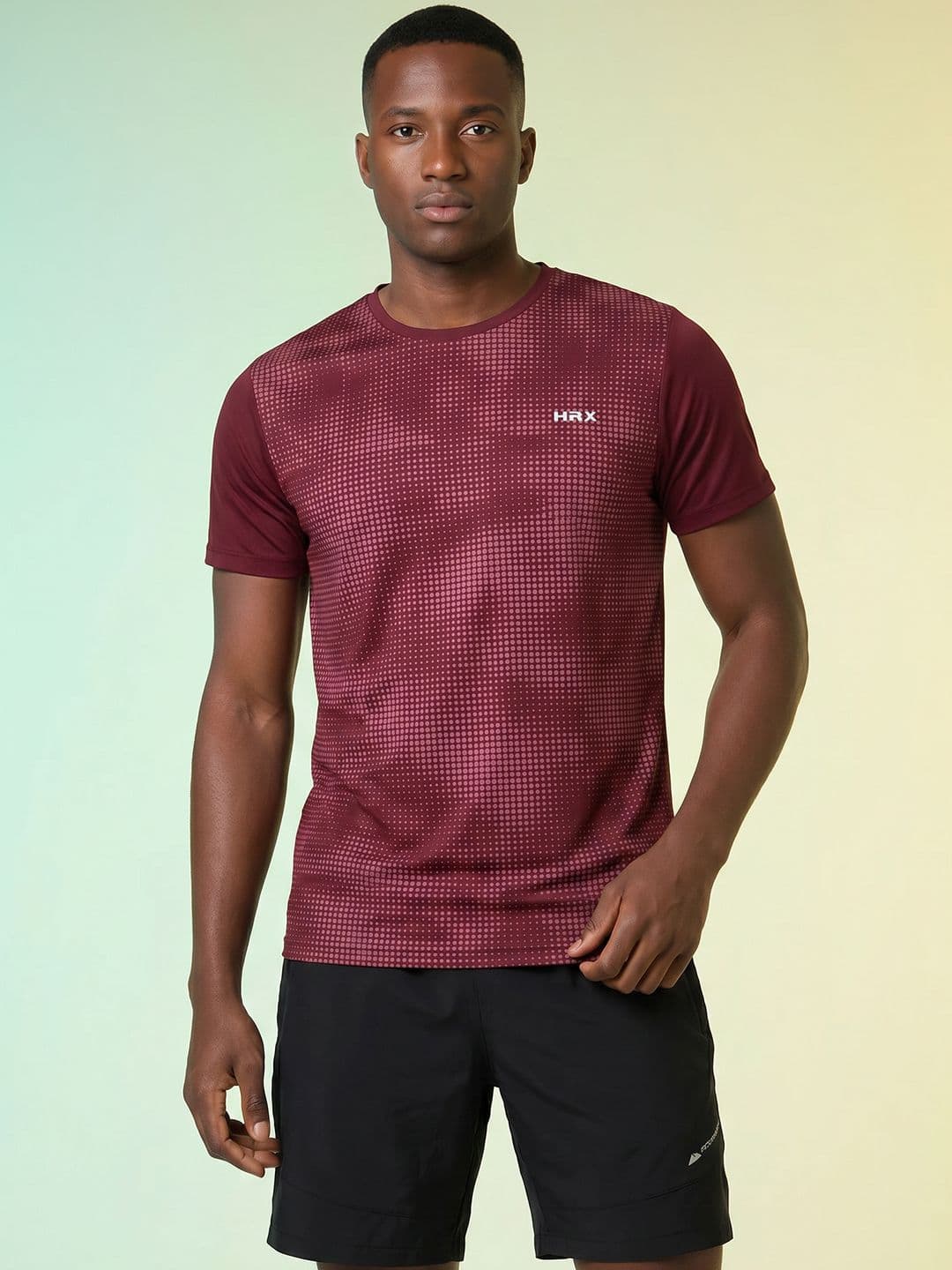 HRX by Hrithik Roshan Printed Rapid-Dry Training T-shirt - view 1