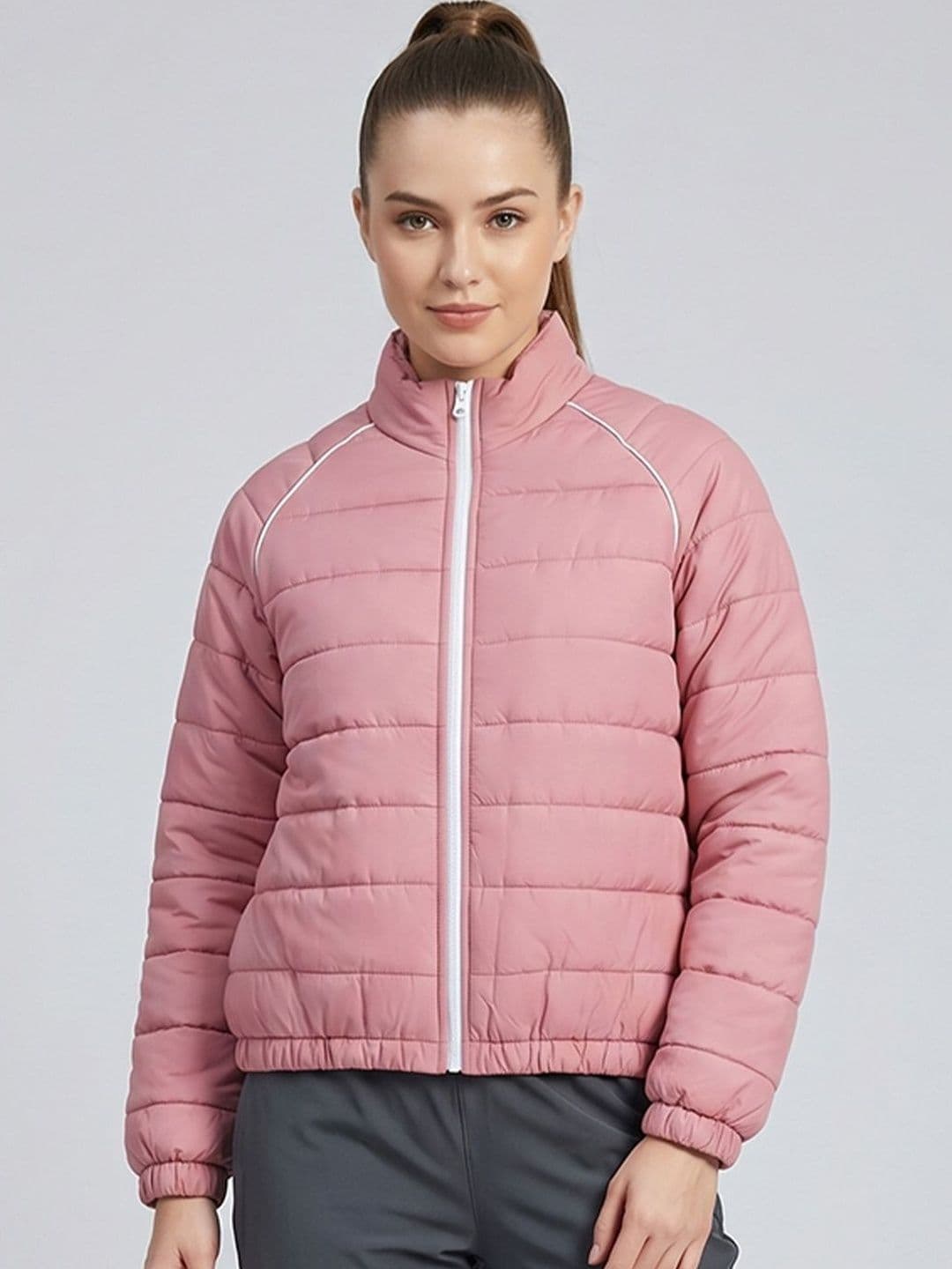 HRX by Hrithik Roshan Women Stand Collar Puffer Jacket - view 1