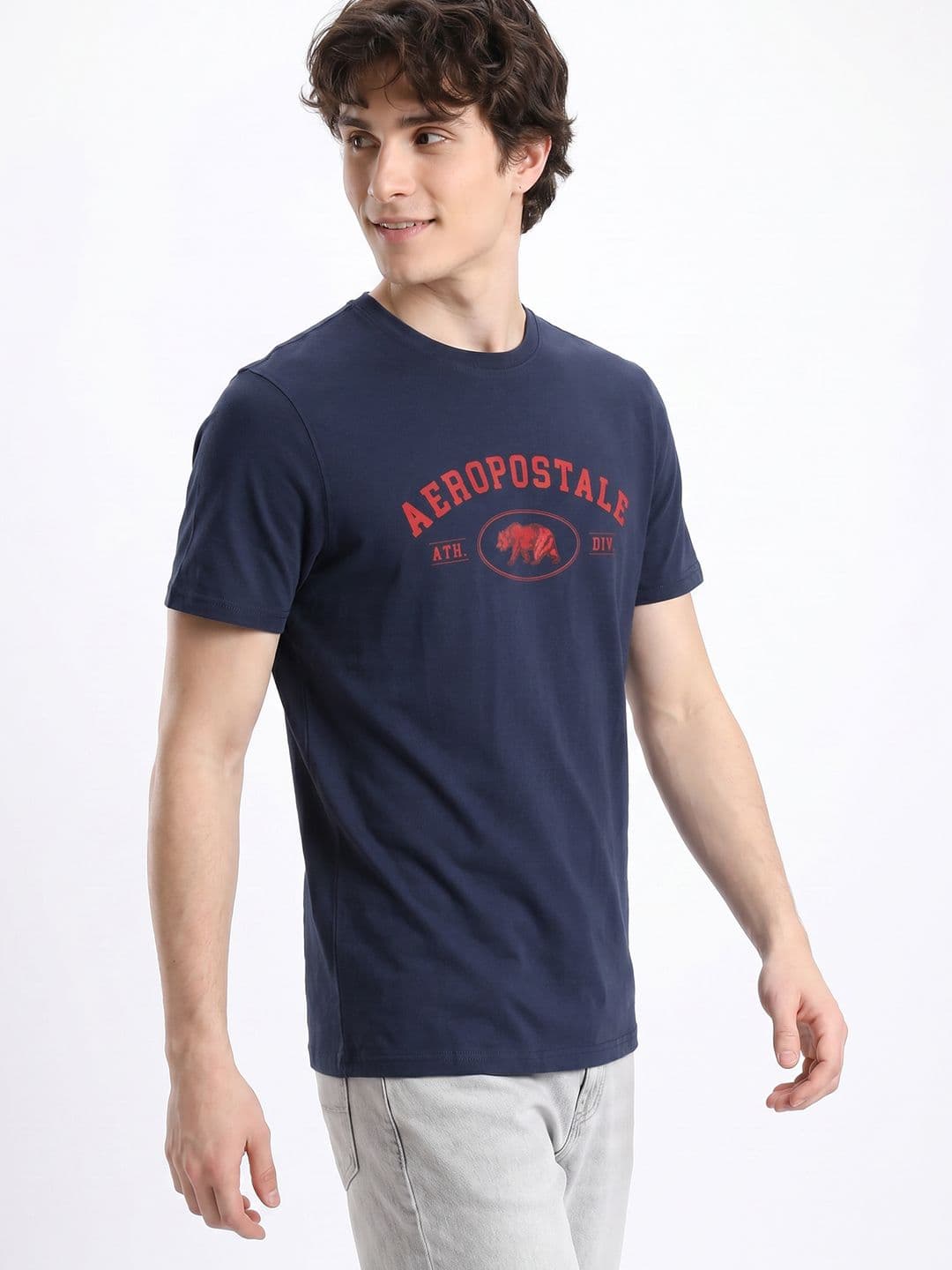 Aeropostale Brand Logo Printed Pure Cotton T-shirt - view 1