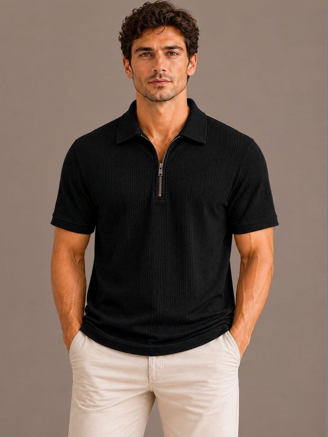 SZN Men Polo Collar T-shirt - view 1