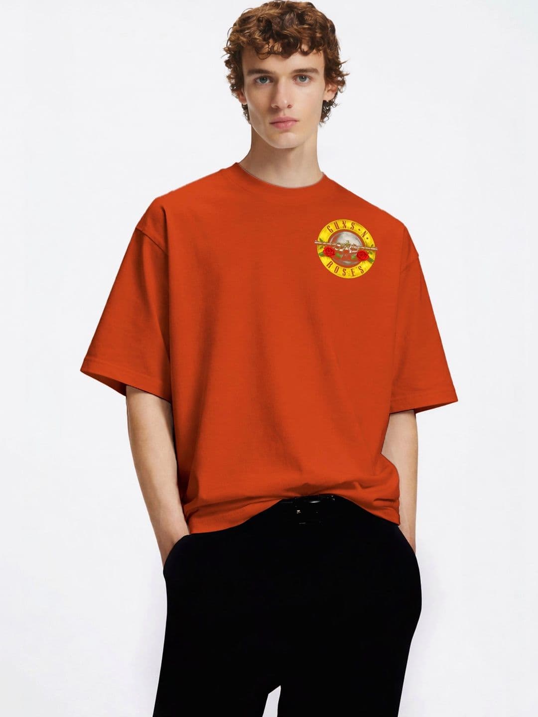 TOGS & TERRE Men Printed Drop-Shoulder Sleeves Organic Cotton Blend T-shirt - view 1