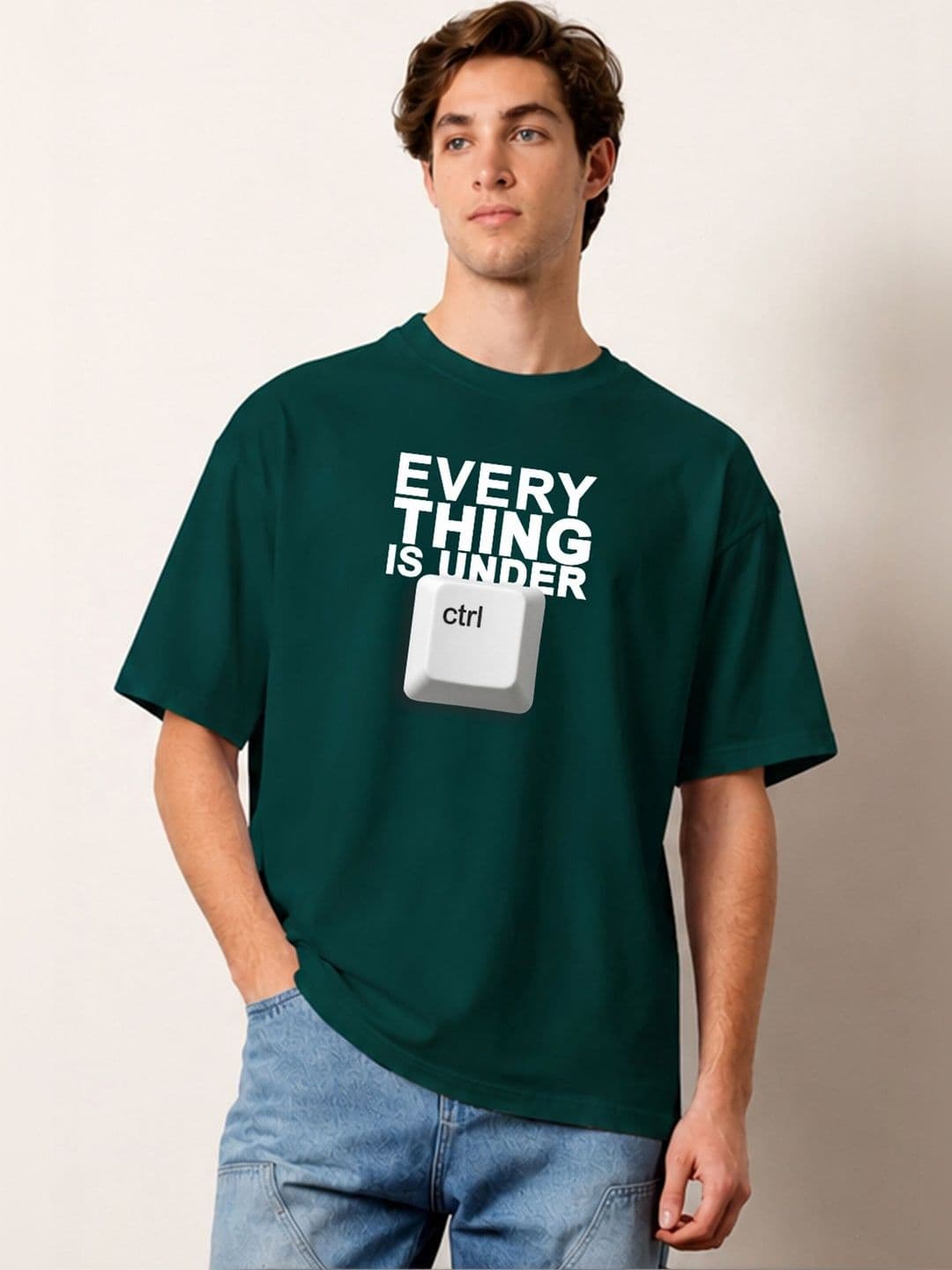 TOGS & TERRE Men Typography Printed Organic Cotton Blend T-shirt - view 1