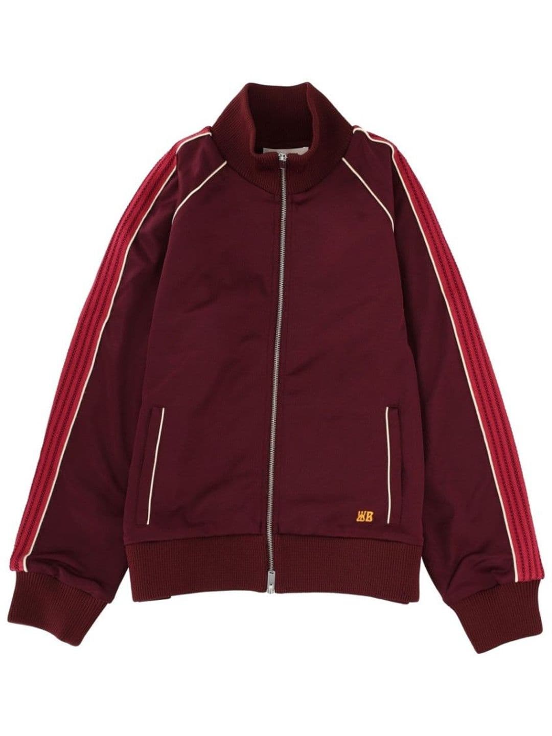 Wales Bonner Maroon Logo Track Jacket - view 1