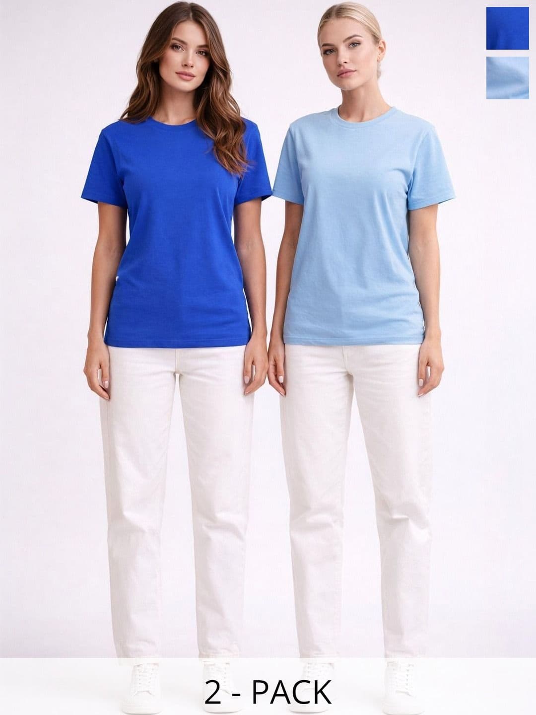 TRENDIX Men 2 Pure Cotton T-shirt - view 1
