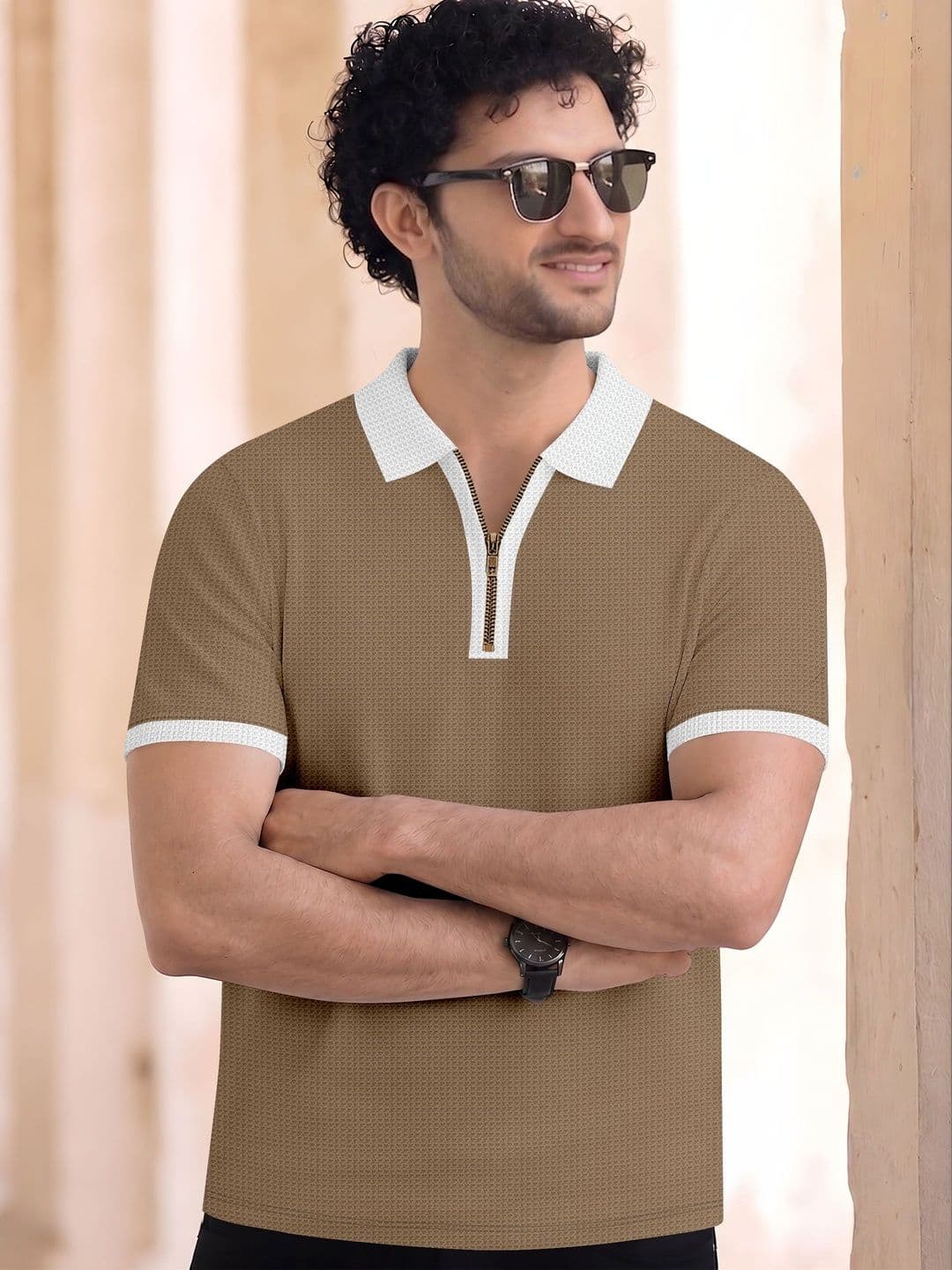 HERE&NOW Men Polo Collar T-shirt - view 1