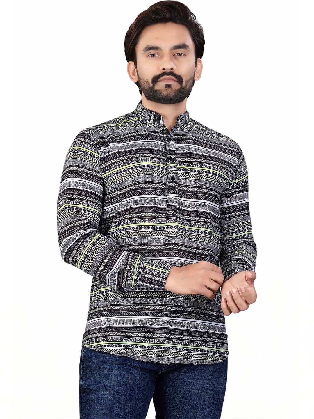 SEDUM SESTRI Men Ethnic Motifs Printed Kurta - view 1