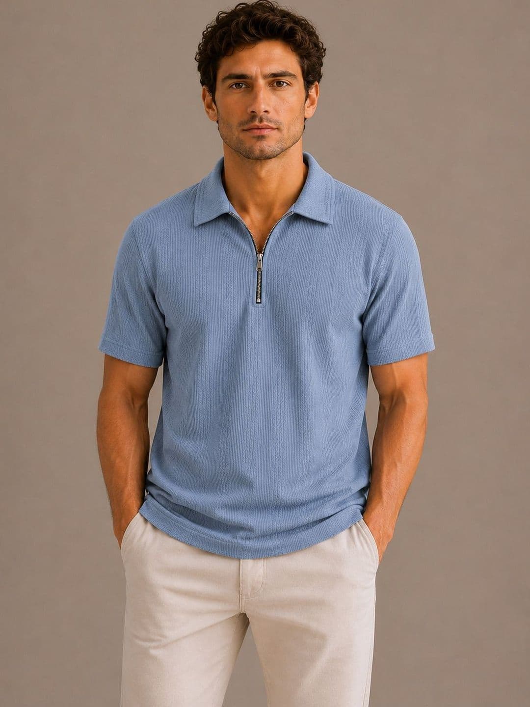 SZN Men Polo Collar T-shirt - view 1