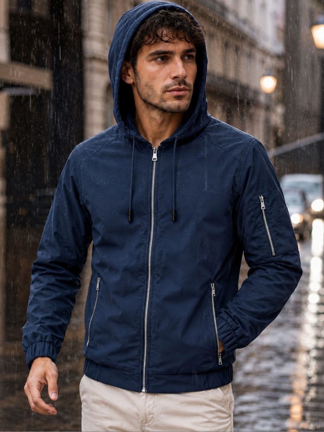 MIA FASHION Hooded Rain Jacket - view 1
