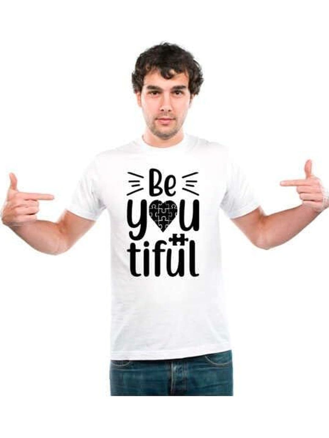 UDNAG Unisex Typography Printed T-shirt - view 1
