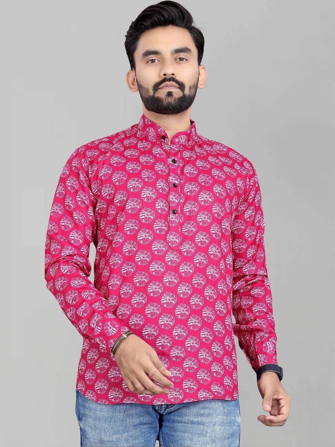 SEDUM SESTRI Men Floral Printed Kurta - view 1