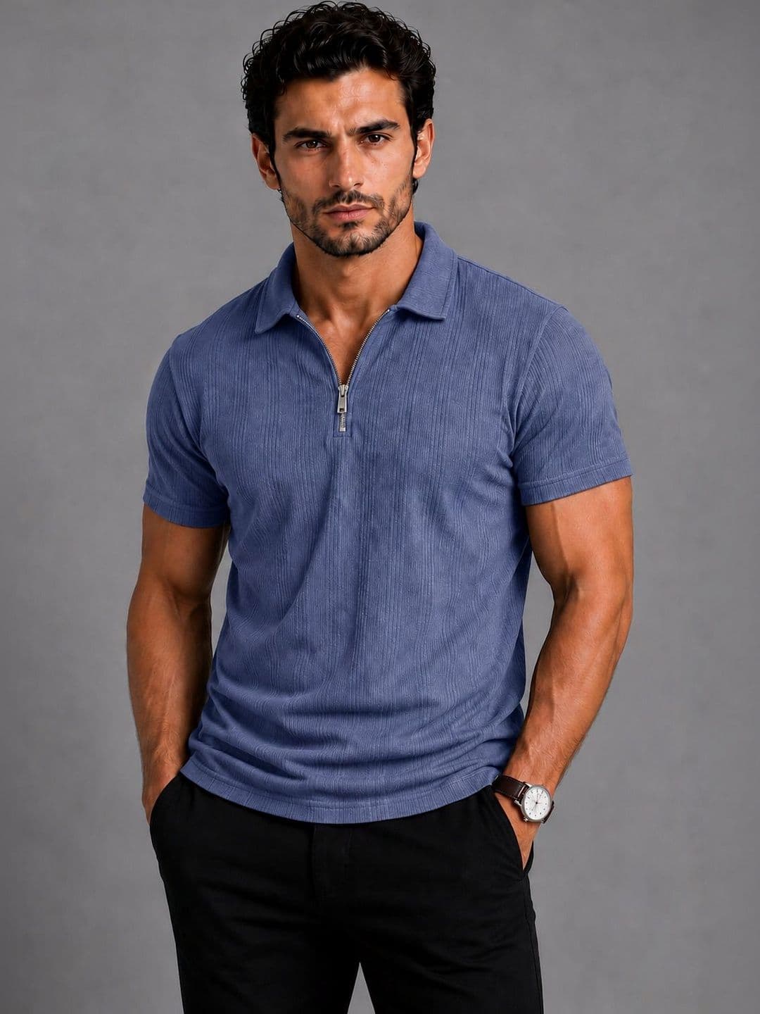 SZN Men Polo Collar T-shirt - view 1