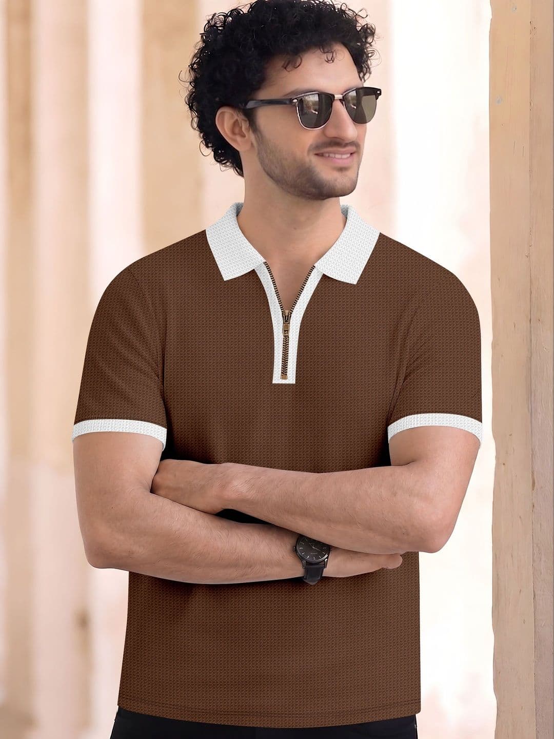 HERE&NOW Men Polo Collar T-shirt - view 1