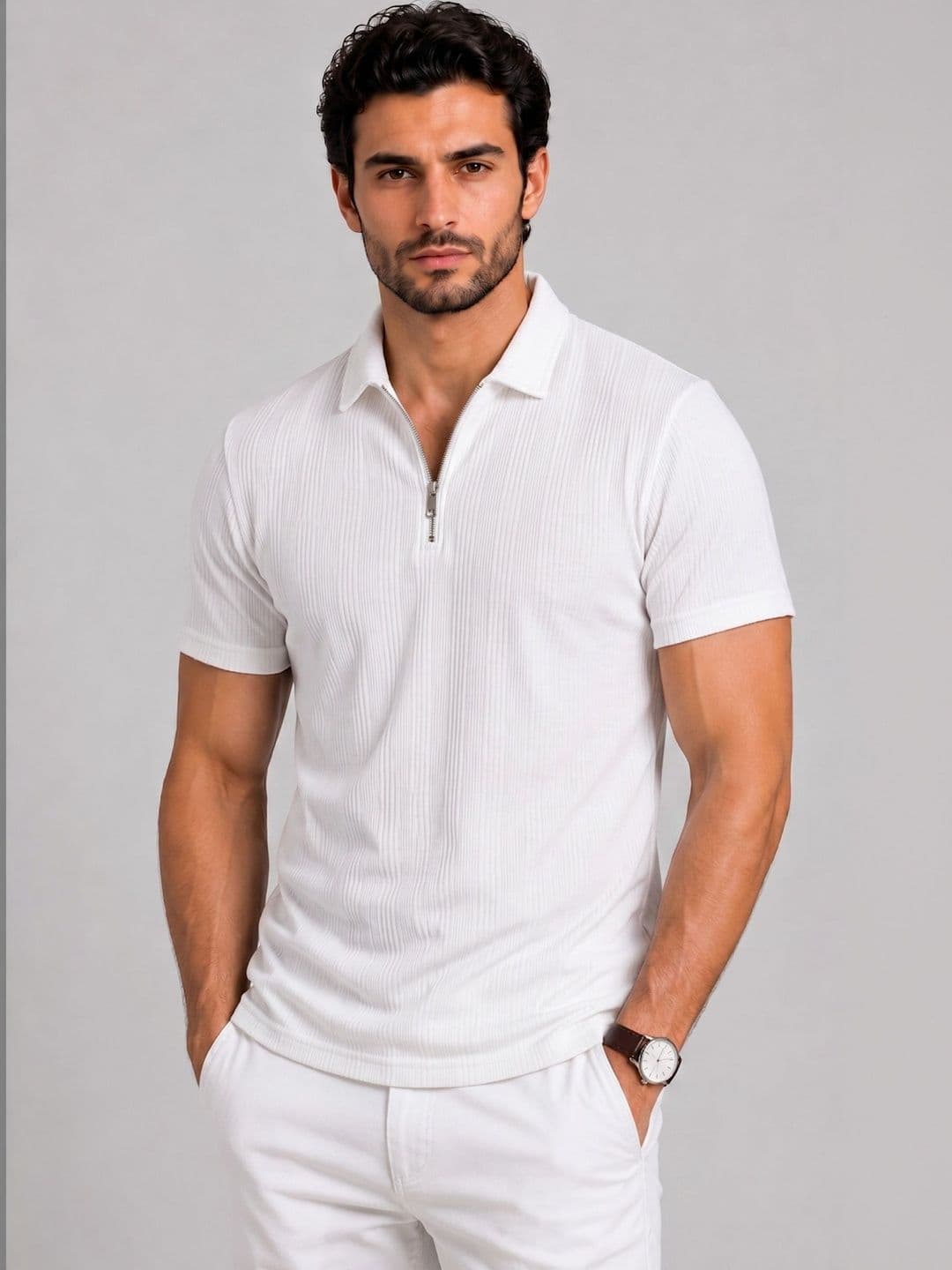 SZN Men Polo Collar T-shirt - view 1