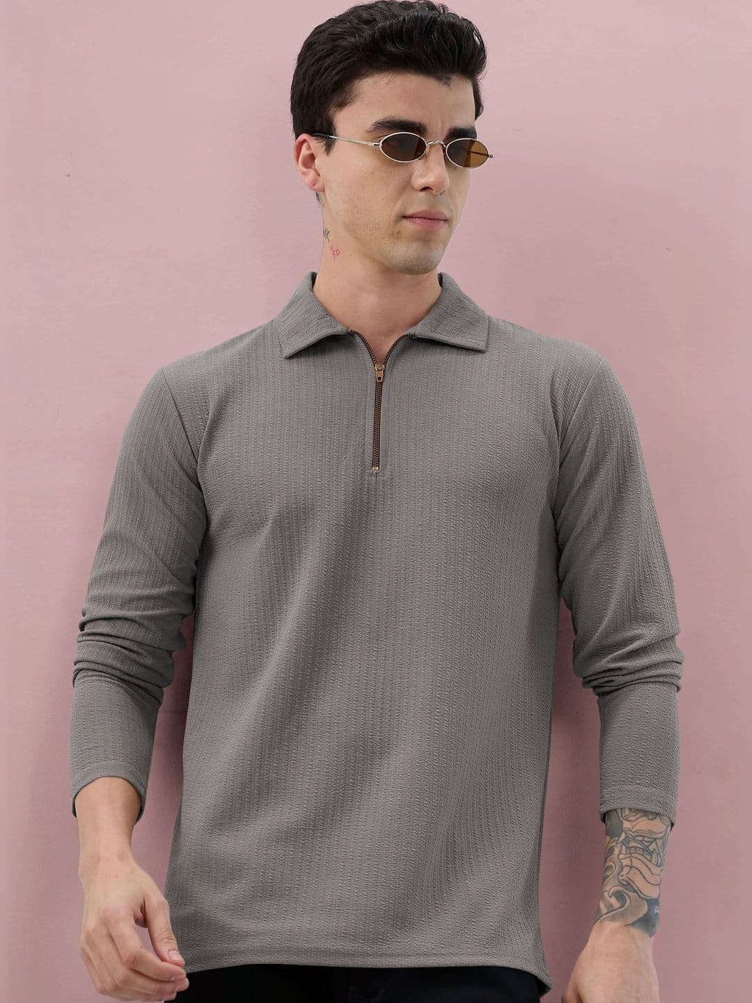 HERE&NOW Men Polo Collar T-shirt - view 1