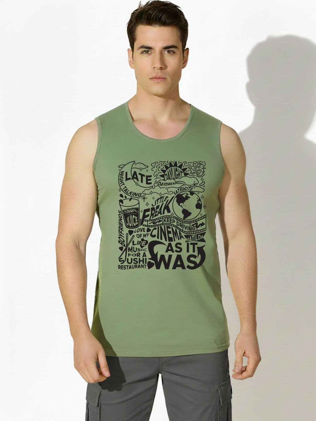 SKY HARBOAR Printed Cotton Tank - view 1