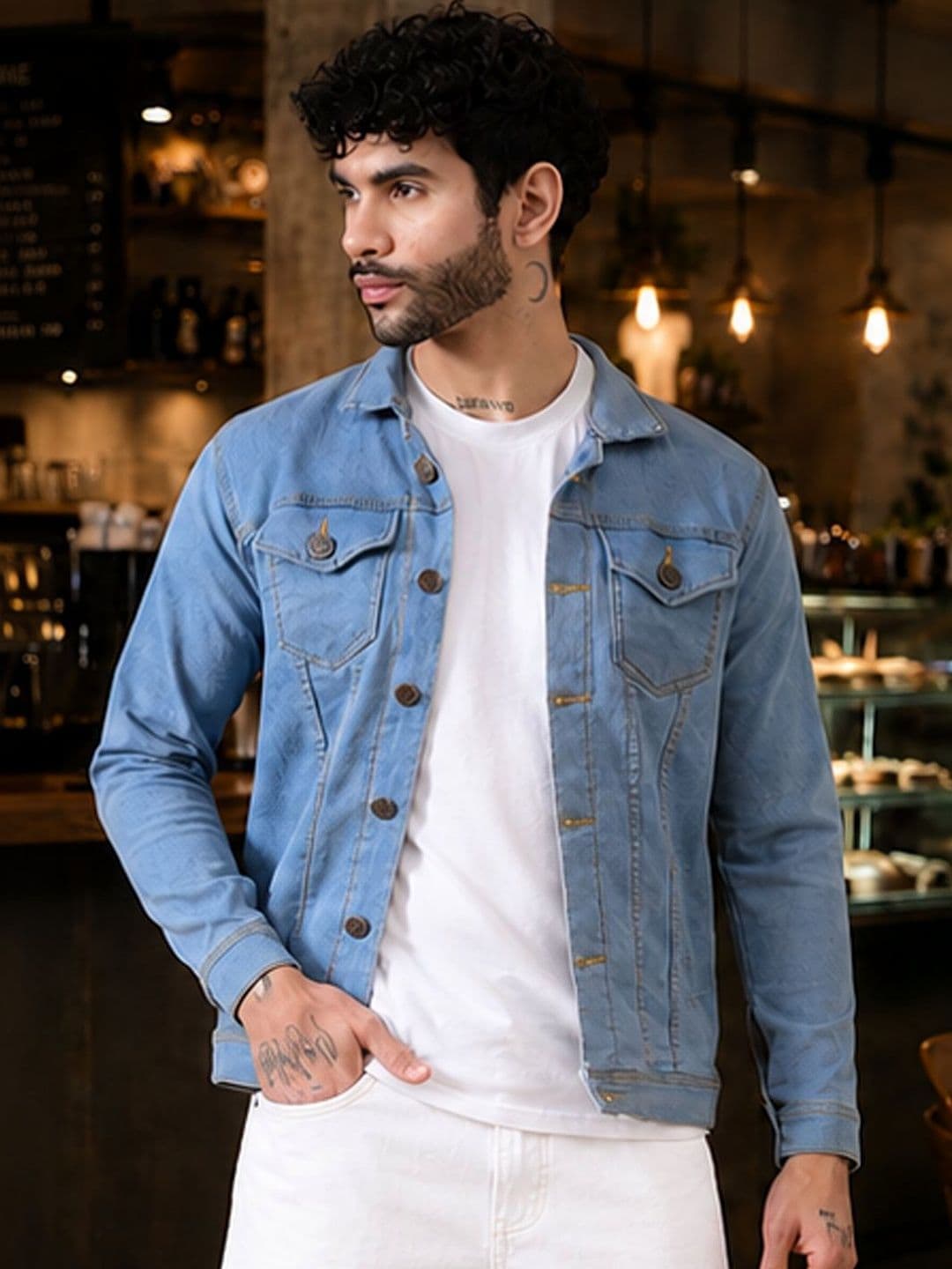 MaverIQ Men Outdoor Denim Jacket - view 1