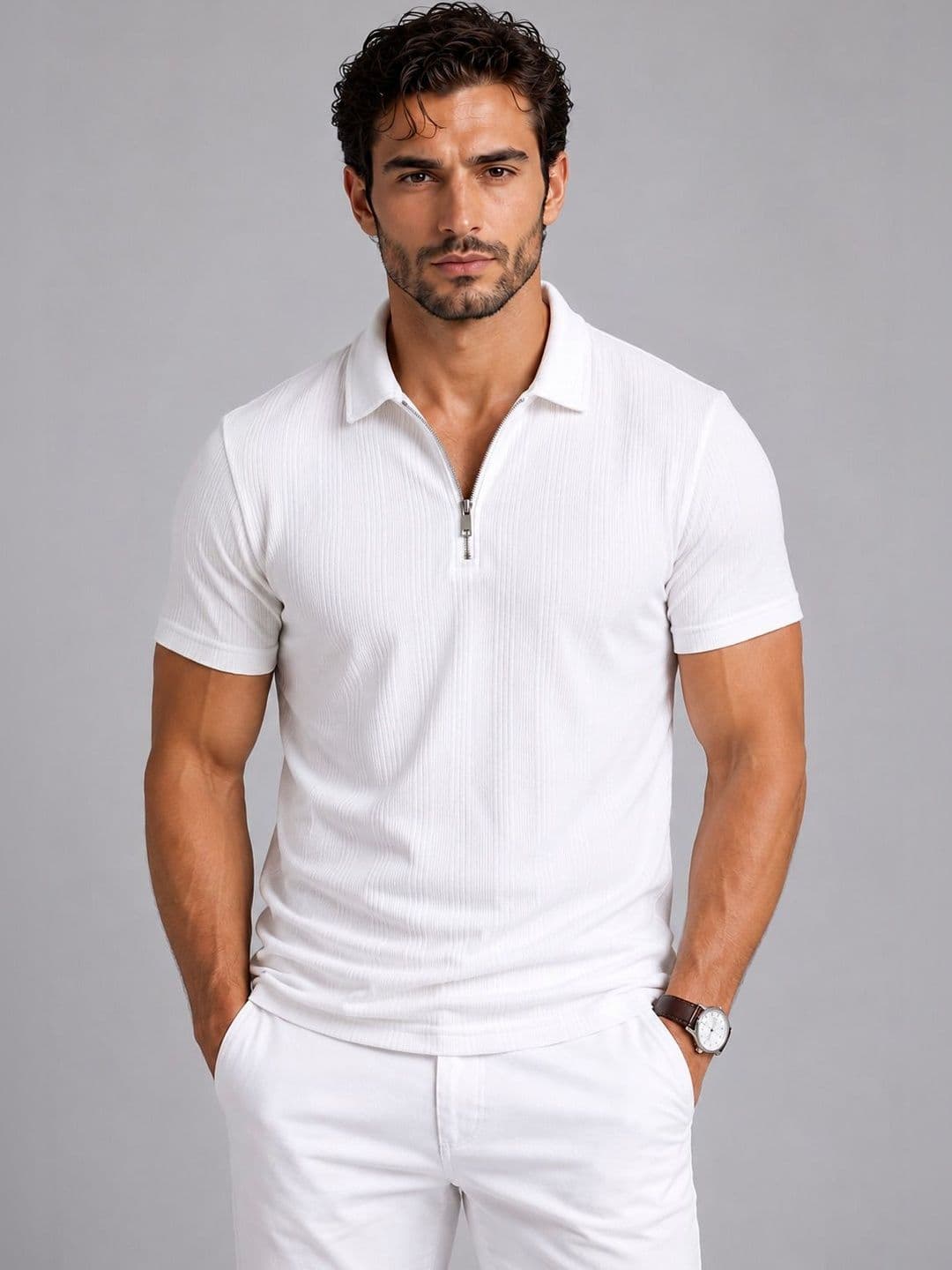 SZN Men Polo Collar T-shirt - view 1