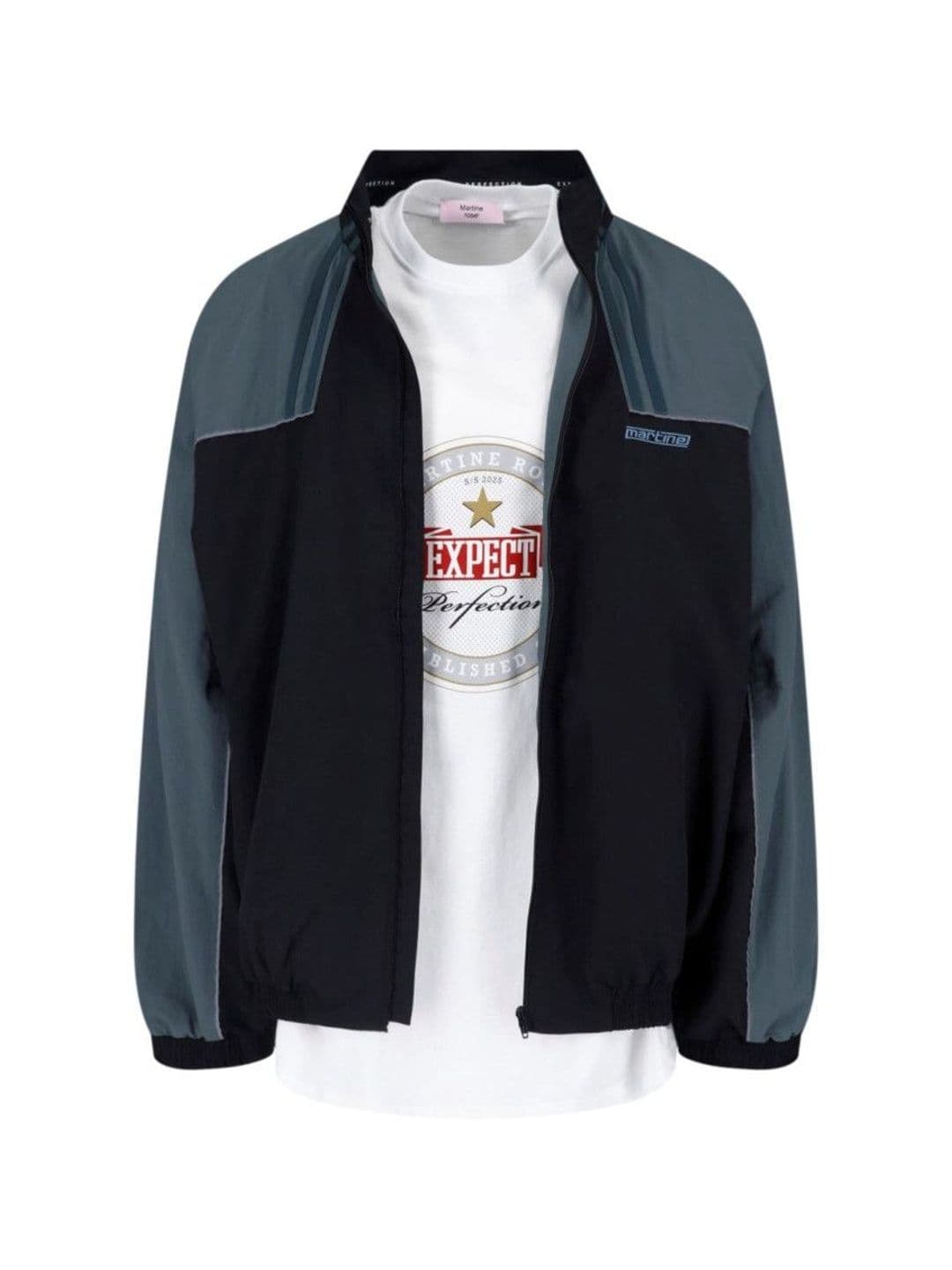 Martine Rose Black Color Block Track Jacket - view 1