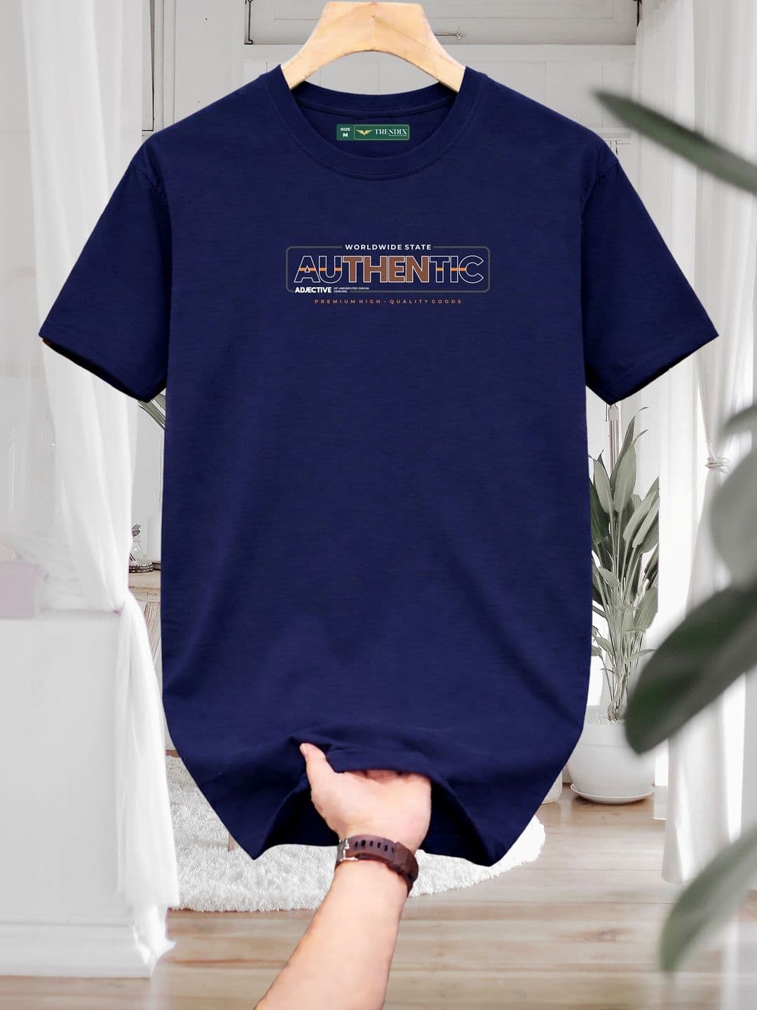 TRENDIX Men Typography Printed Pure Cotton T-shirt - view 1