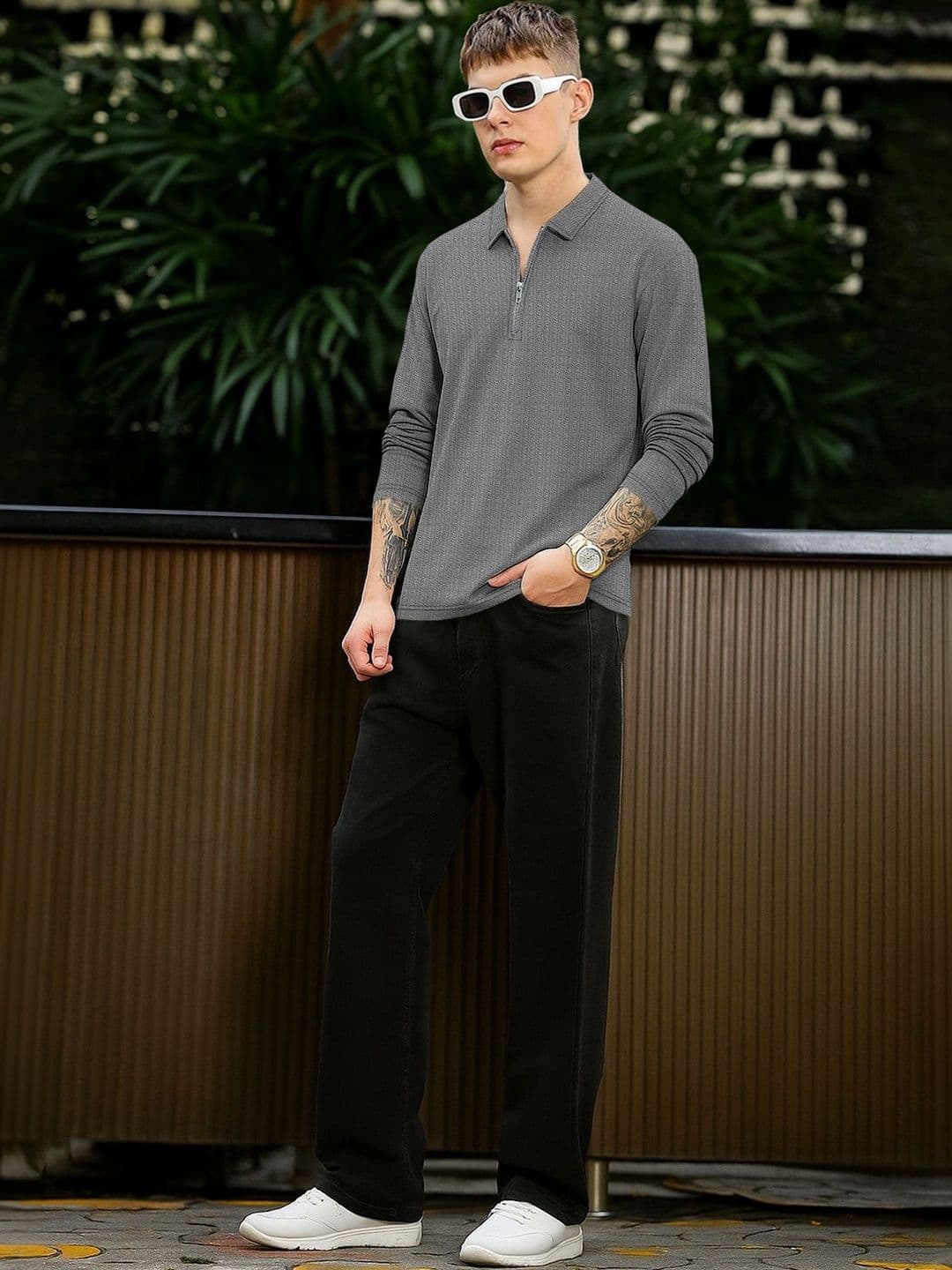 HERE&NOW Men Polo Collar T-shirt - view 1