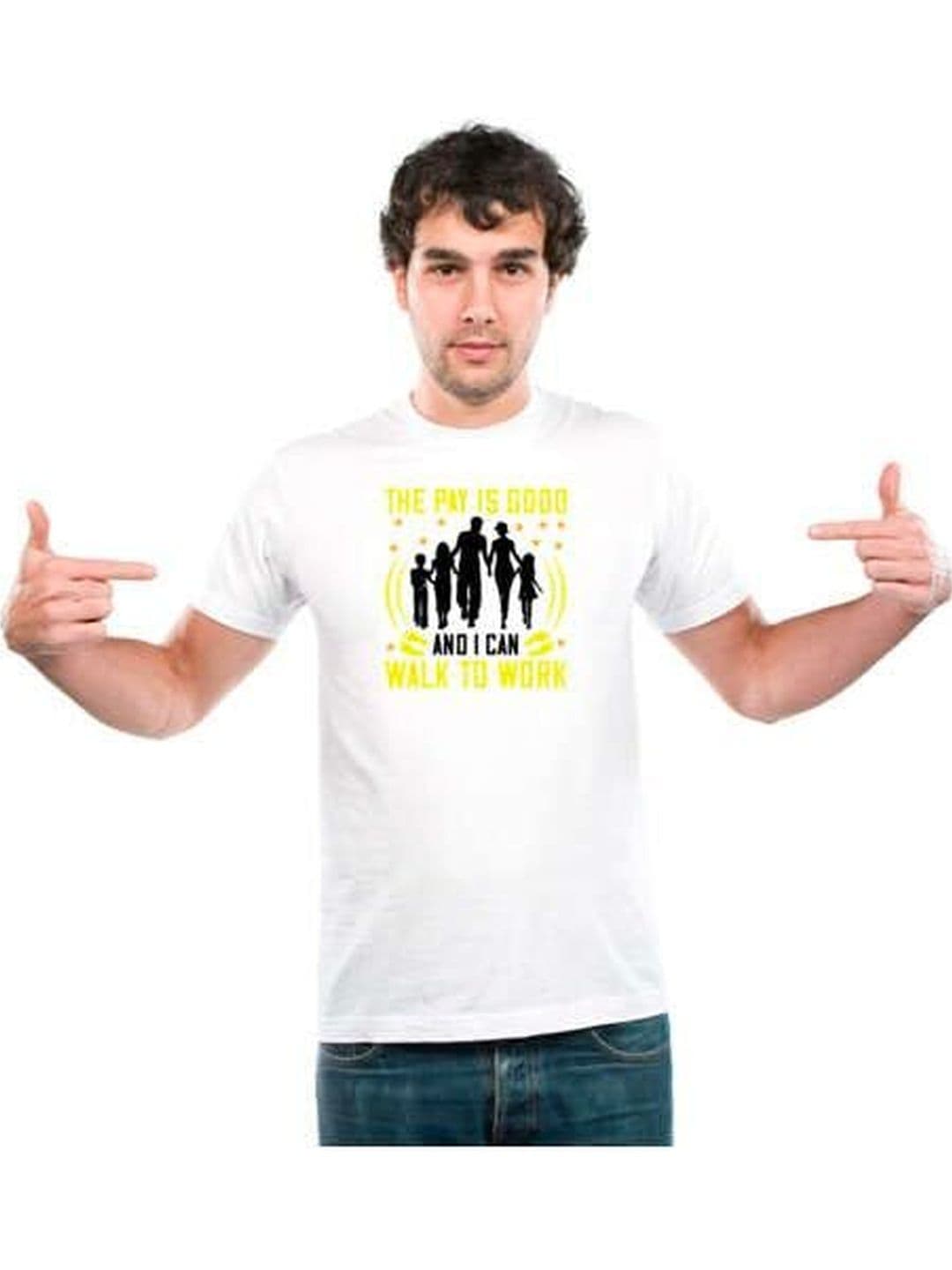 UDNAG Unisex Typography Printed T-shirt - view 1