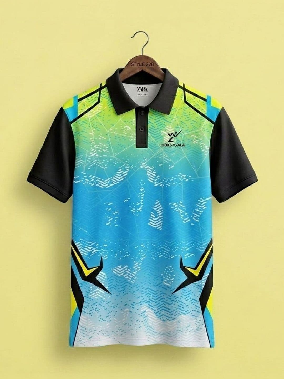 Lookswala Men Printed Polo Collar T-shirt - view 1