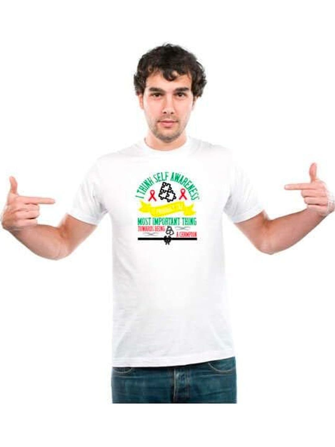 UDNAG Unisex Typography Printed T-shirt - view 1