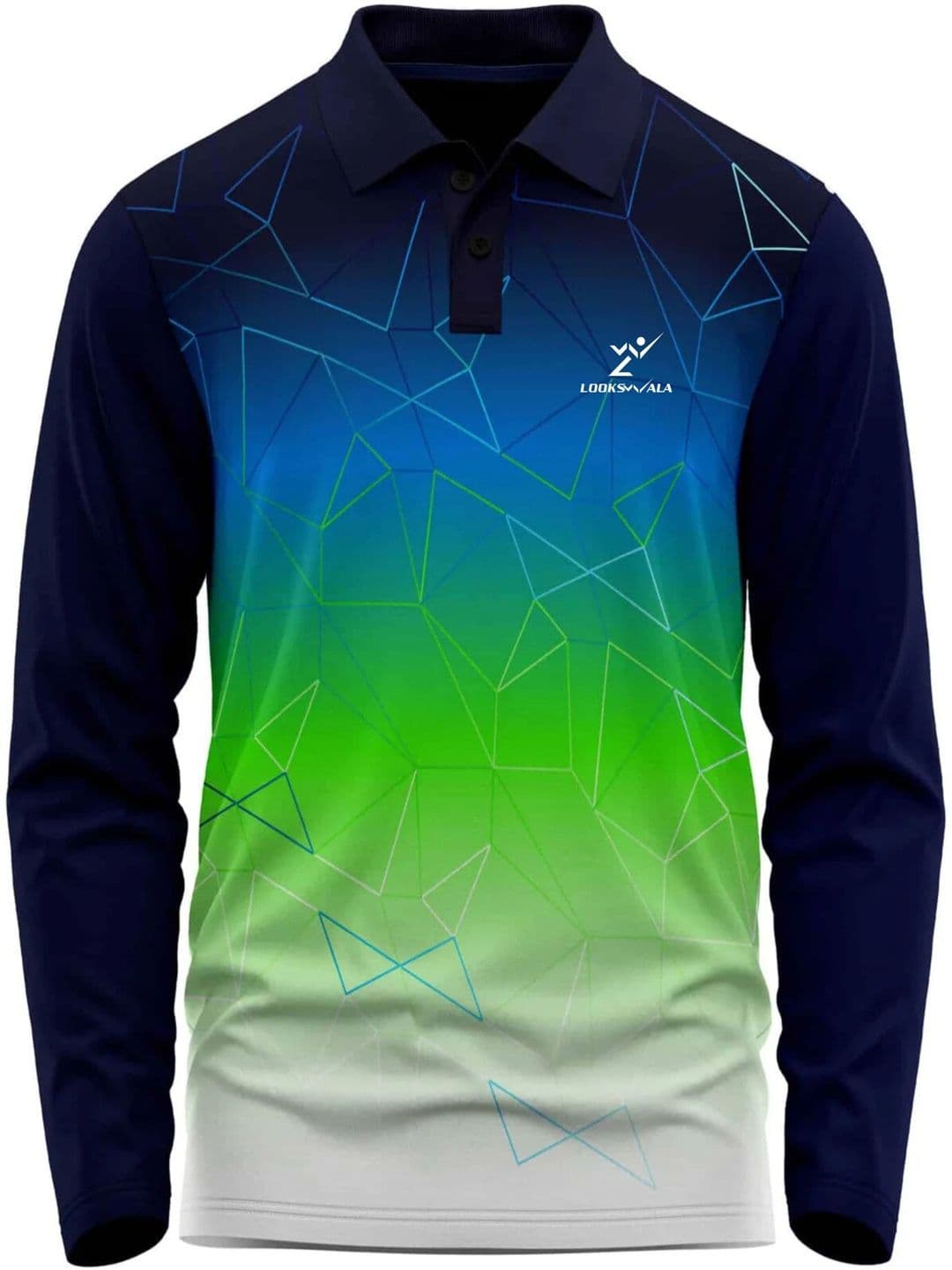 Lookswala Men Printed Polo Collar T-shirt - view 1