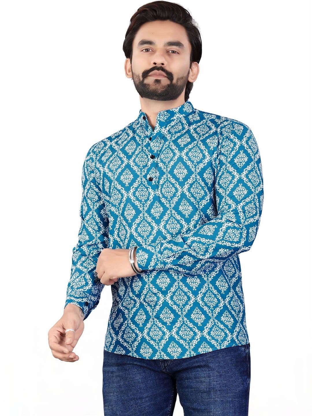 SEDUM SESTRI Men Ethnic Motifs Printed Kurta - view 1