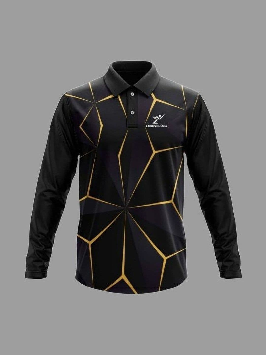 Lookswala Men Printed Polo Collar T-shirt - view 1