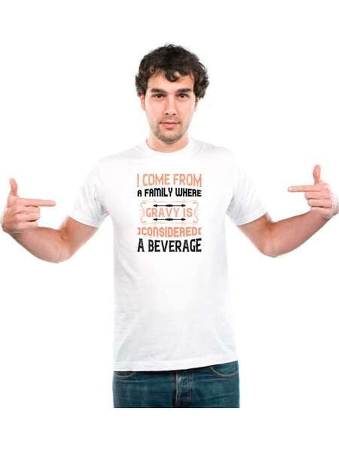 UDNAG Unisex Typography Printed T-shirt - view 1