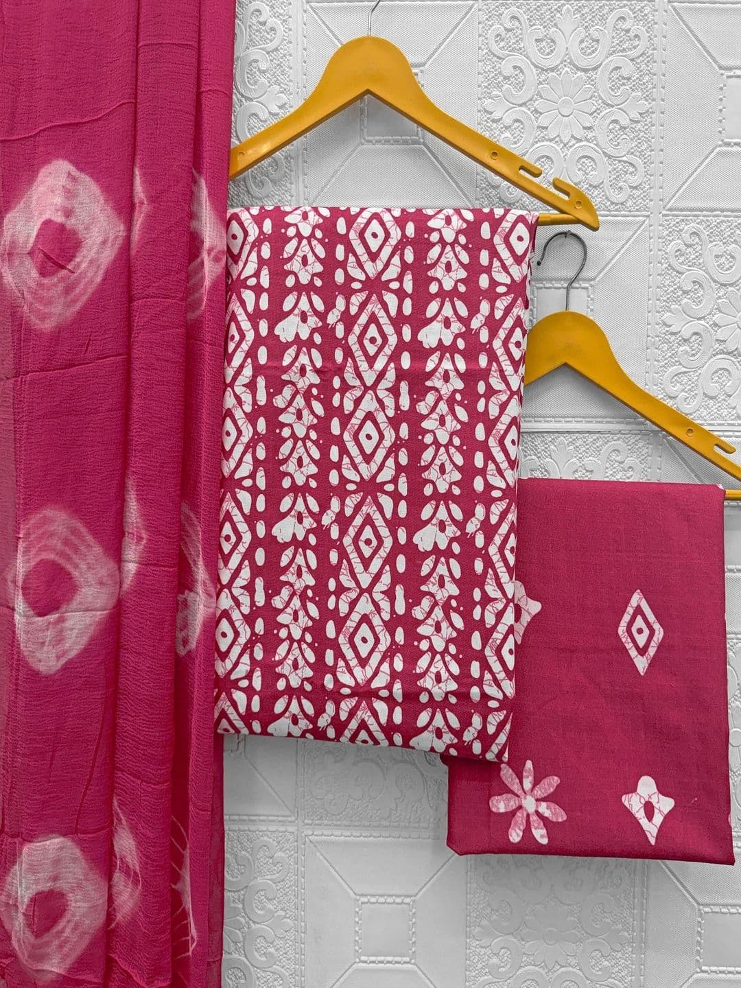 Mitera Printed Pure Cotton Unstitched Dress Material - view 1