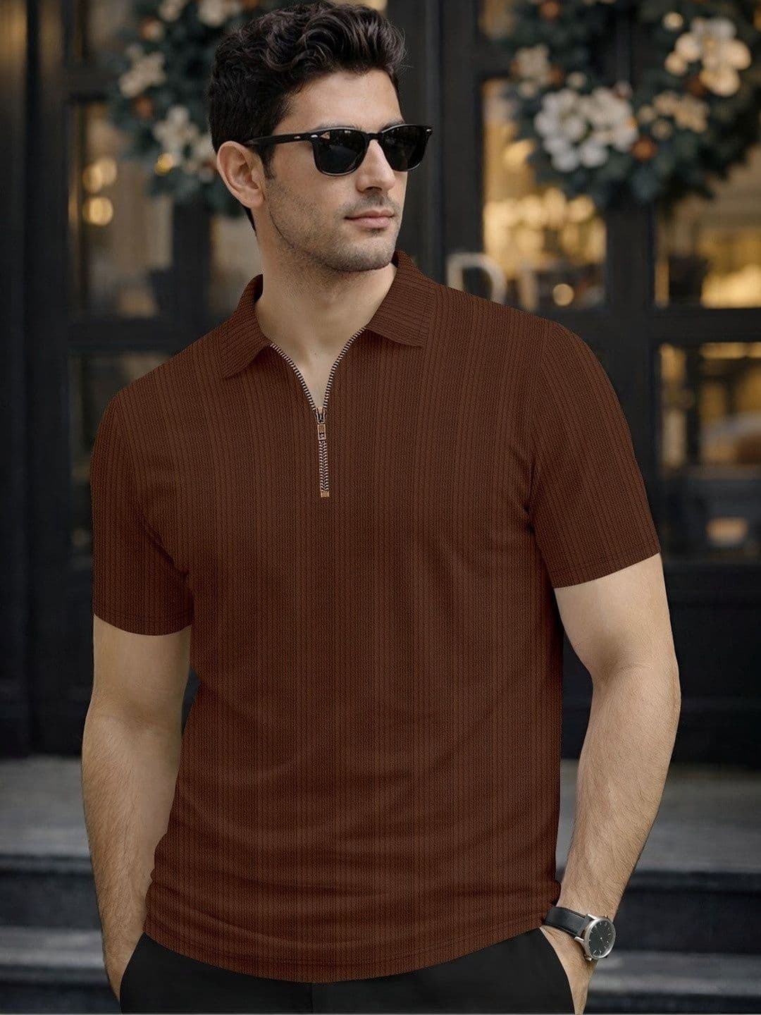 Moda Rapido Men Polo Collar T-shirt - view 1