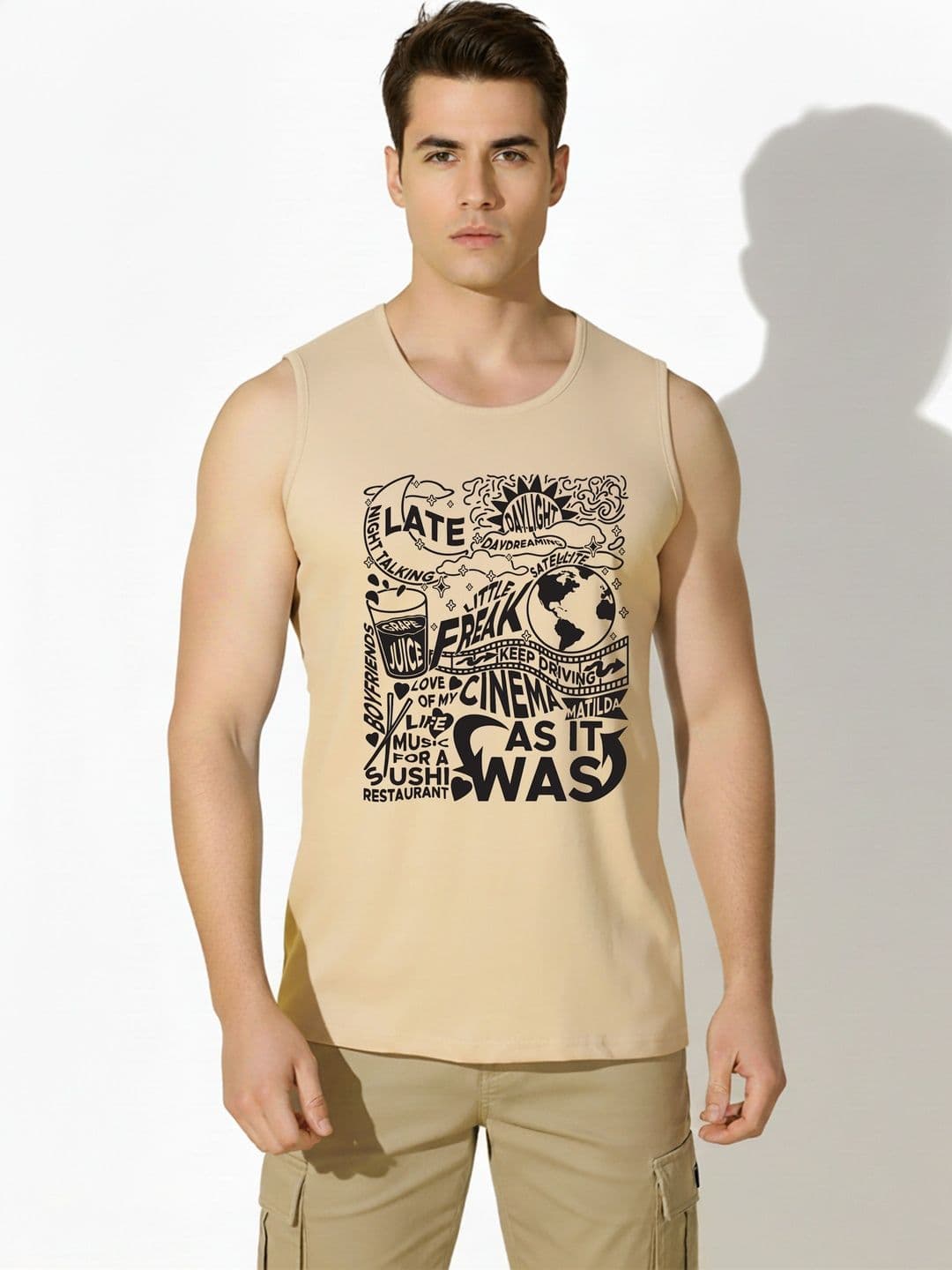 SKY HARBOAR Printed Cotton Tank - view 1