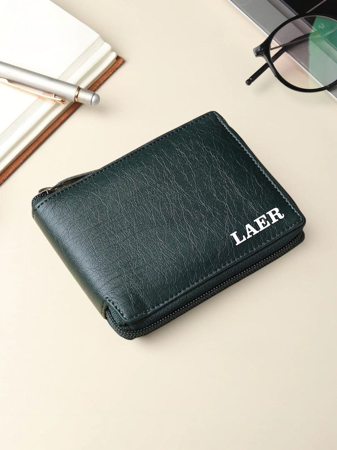 LAER Men Textured PU Two Fold Wallet - view 1